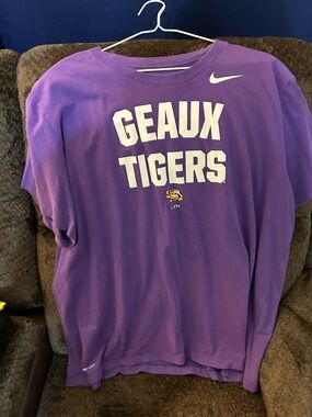 Nike Purple LSU Geaux Tigers Crewneck Tee